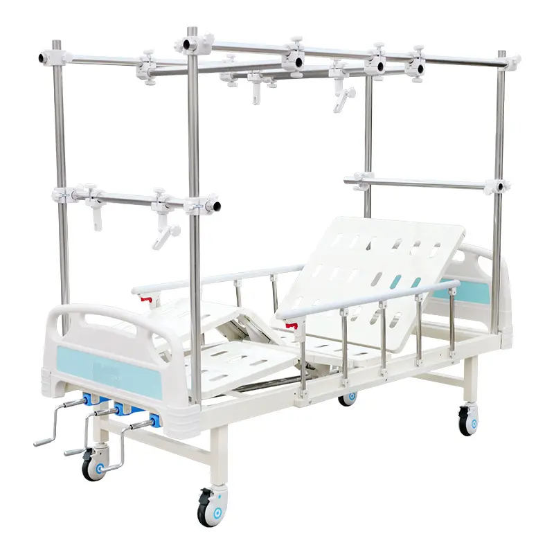 Orthopedic traction hospital bed