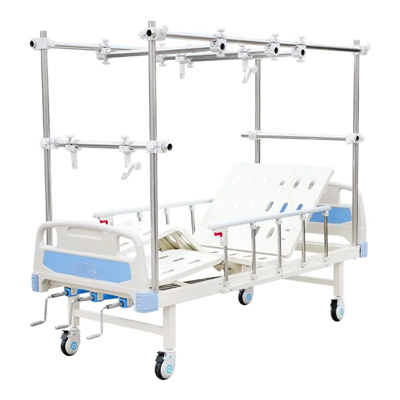 Orthopedic traction hospital bed