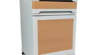 abs plastic steel bedside cabinet