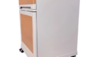 abs plastic steel bedside cabinet