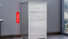 stainless steel hospital bedside cabinet