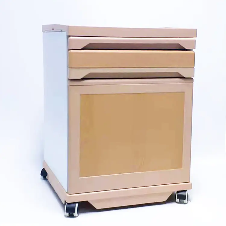 abs bedside cabinet wiith wood grain sticker