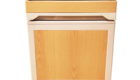 abs bedside cabinet wiith wood grain sticker