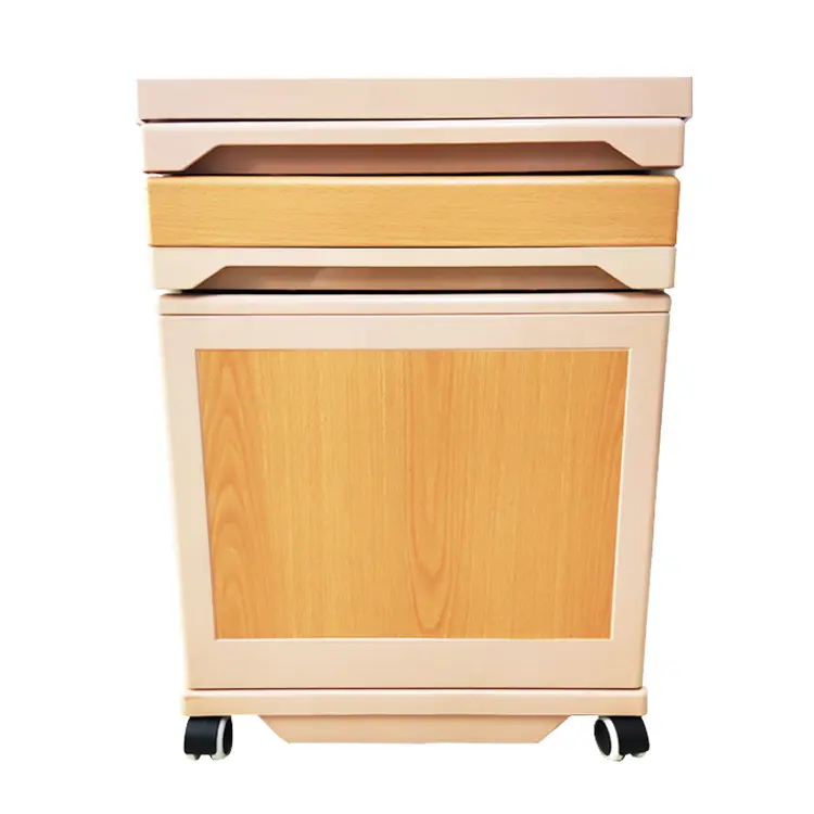 abs bedside cabinet wiith wood grain sticker