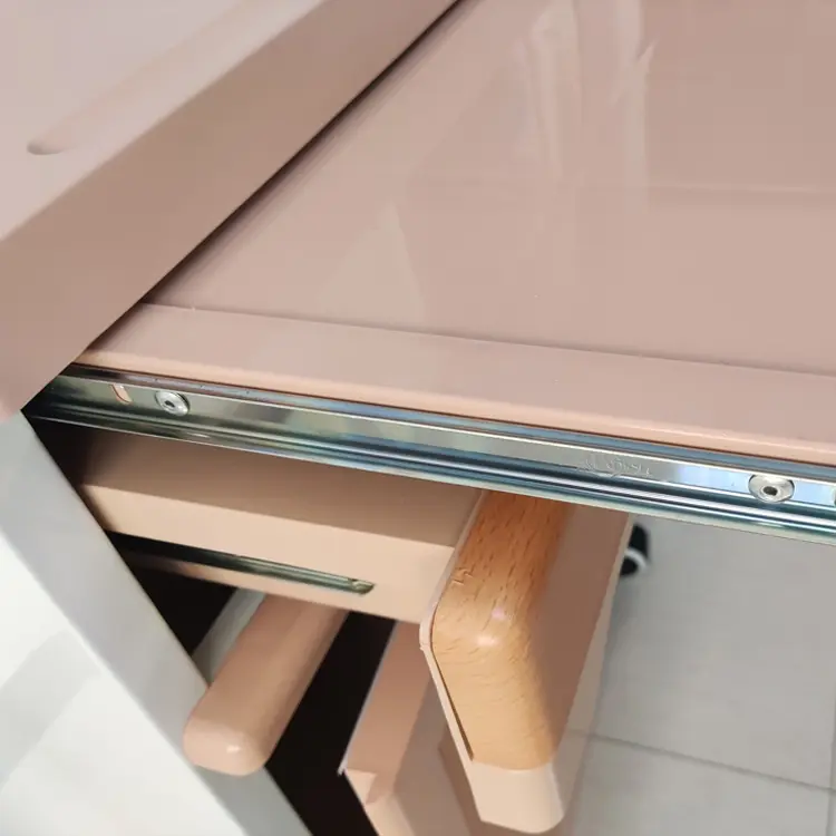 abs bedside cabinet wiith wood grain sticker